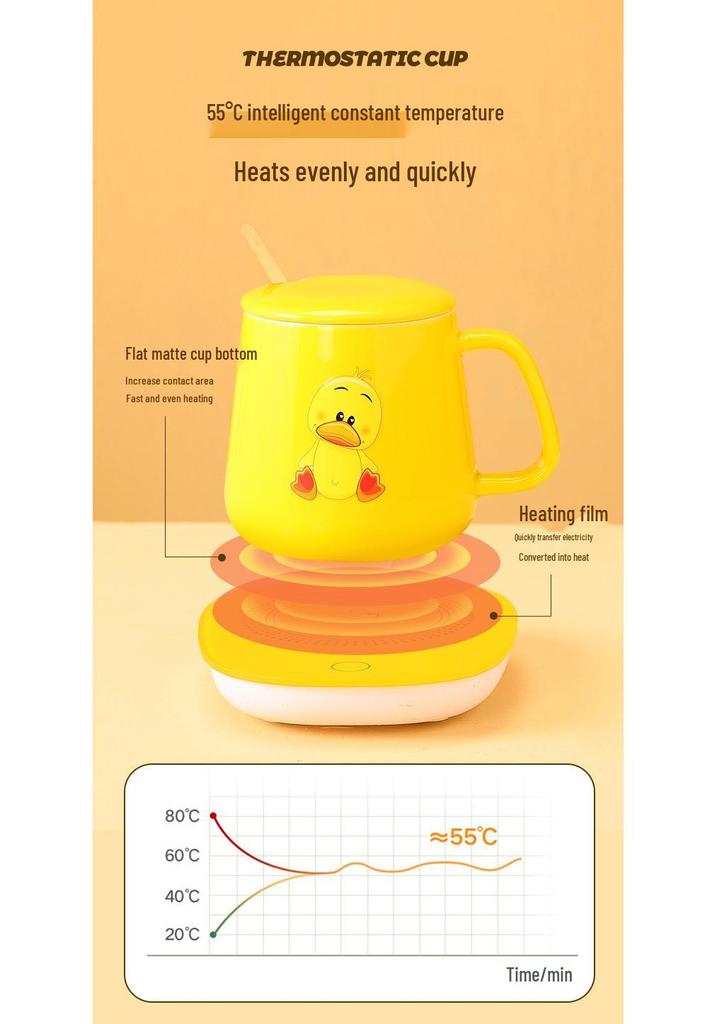 Little Bear 55°C Heated Coaster & Cup Warmer for Milk and Water