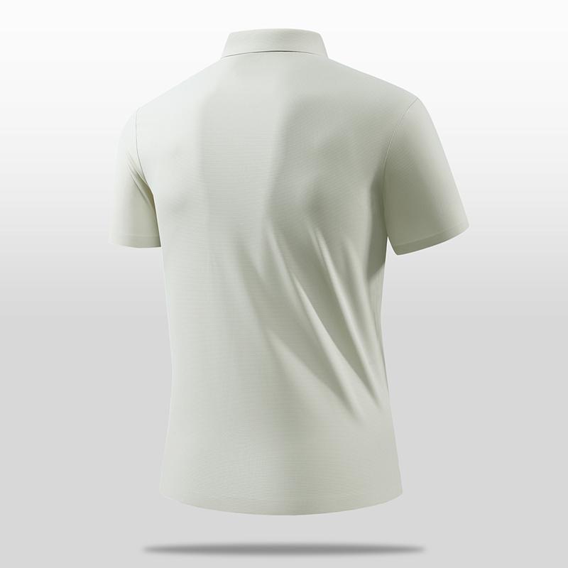 Solid Color Short Sleeved Polo Shirt Short Sleeved T-shirt for Men, Simple Business Casual Men, Lapel T-shirt