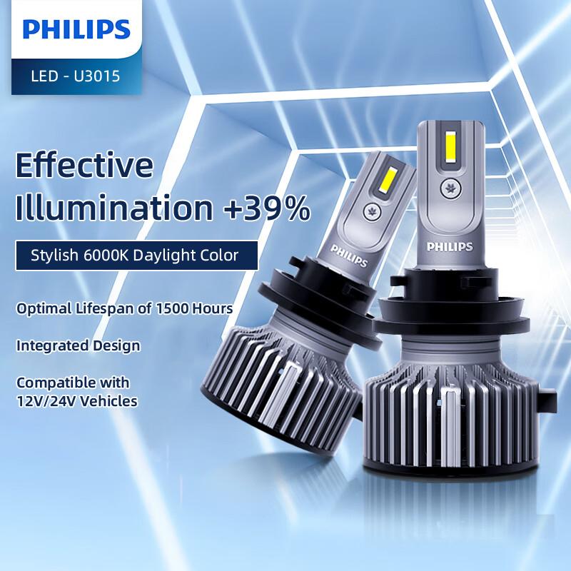 Philips Ultinon Pro3015 Auto-LED-Scheinwerfer H1/H4/H7/HIR2/H11/HB3/4 Lumen (pro Paar):1700 Lumen