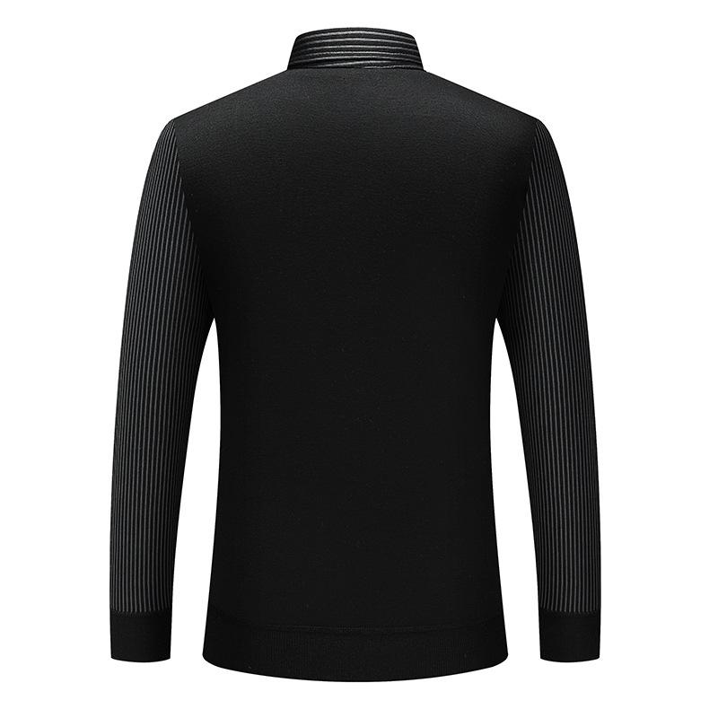 Pánský podzimní/zimní svetr - Volný rolák Falešný dvoudílný Módní ležérní Kvalitní látka Pletený top Pohodlný Teplý Pohodlné pletené zboží