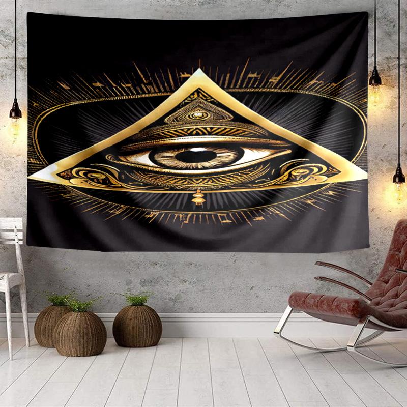 Eye Of Providence In Space Tapestry Room Decoration Wall Hanging for Living Room Bedroom, Dormitory, Birthday and Christmas Gifts