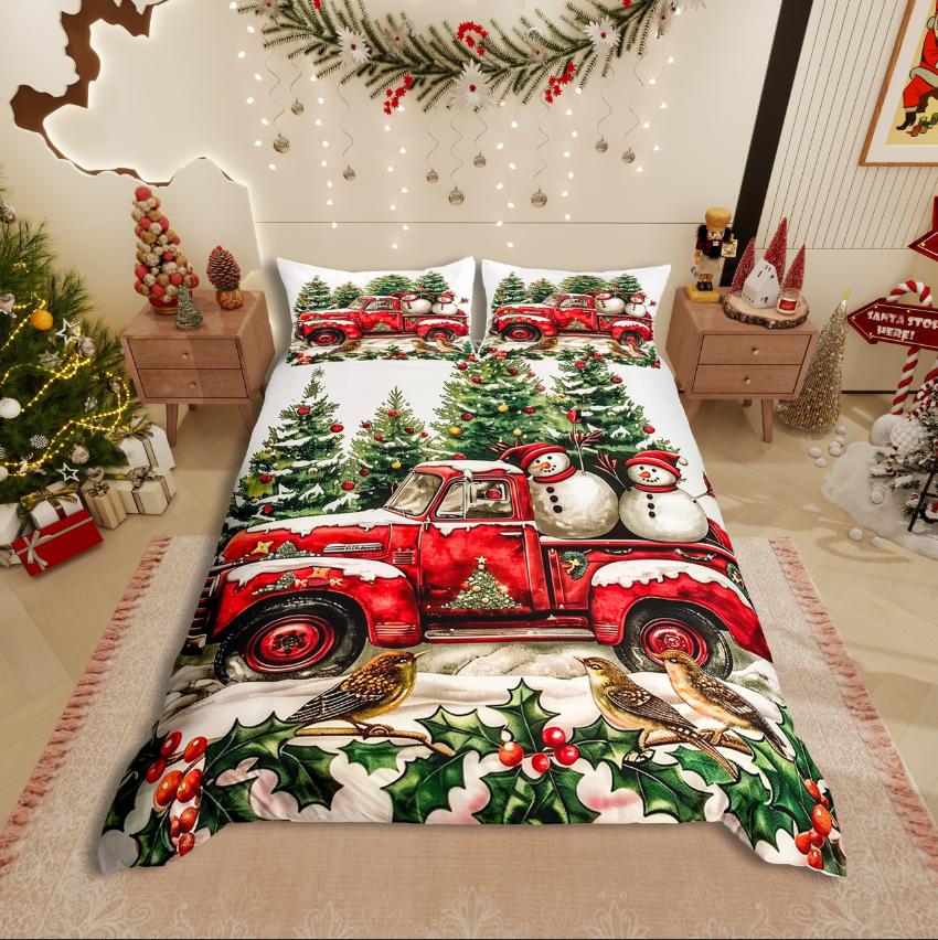 

Одеяло Homewish Фестиваль Веселого Рождества Xmas Для Девочек Постельное Белье Sethappy Новогодний Декор Comforter (quilt)-EU Single(135*200cm)3pcs