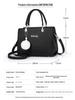 Women's PU Leather Crossbody Handbag - Simple Square Shoulder Bag for Middle-Aged Moms