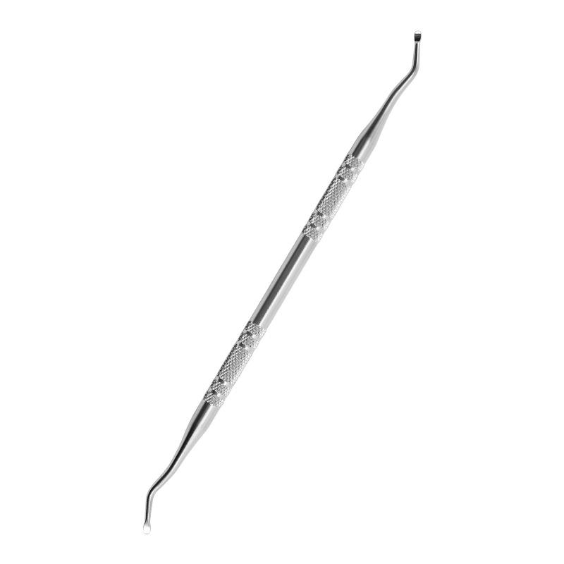 Stainless Steel Double-Ended Cuticle Pusher & Nail File Set
