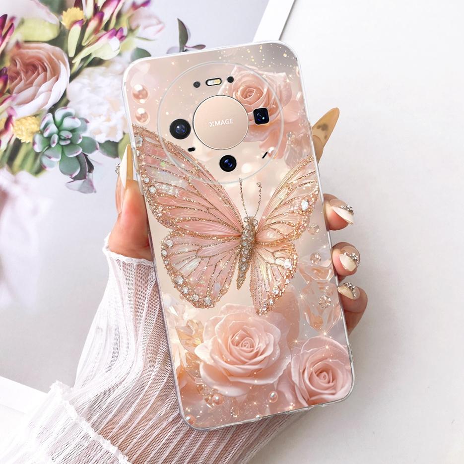 For Huawei Mate 80 5G Case VYG-AL00 Stylish Butterfly Painted Cover Soft Slim Phone Case For Huawei Mate 80 Pro Mate80 5G Fundas