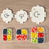 Tragbare auslaufsichere Kunststoff-Lunchbox mit Fächern, mikrowellengeeignet, 2/3/4 Fächer, Obstsalat-Lebensmittelbehälter für Kinder, Schüler