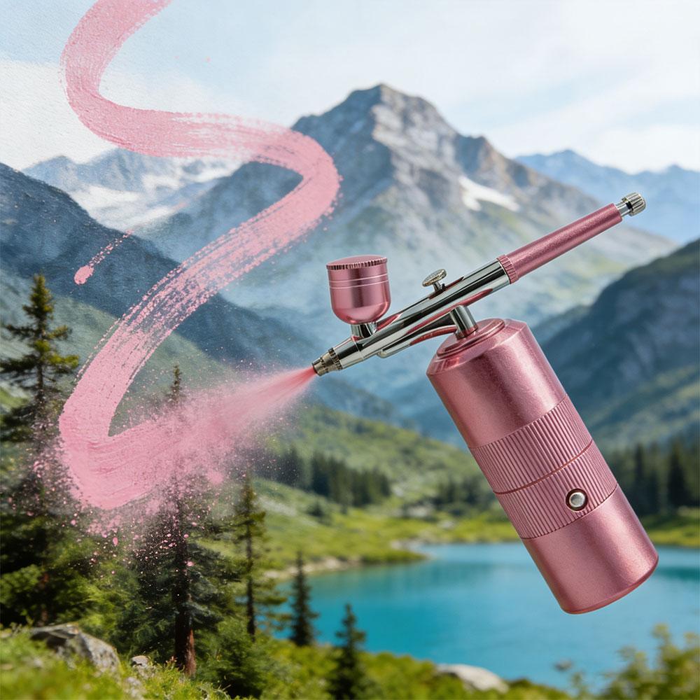 Airbrush with Compressor Mini Spray Gun for Painting Wireless Portable Airbrush Painting Paint Gun Airbrush Kit with Compressor