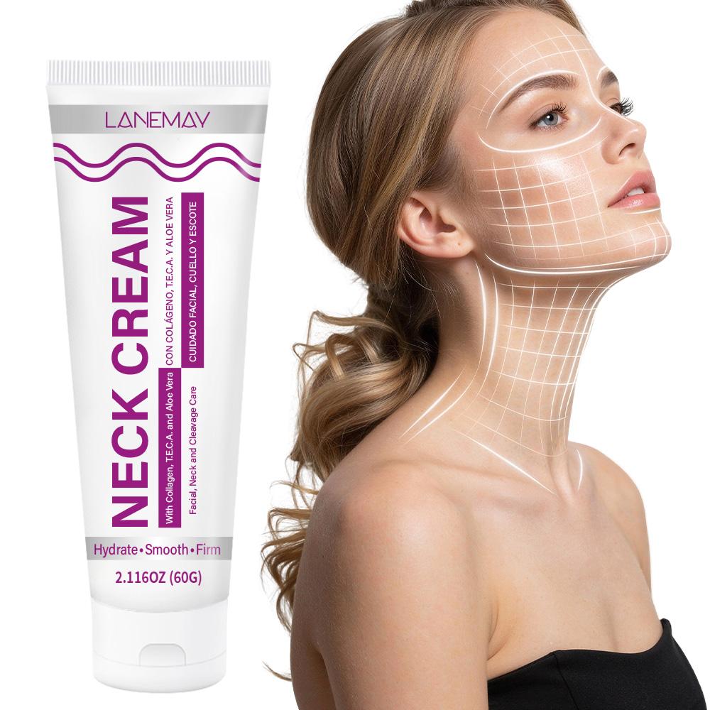 Neck Cream-Deeply Hydrates Skin-Smooths Fine Lines-Firms And Plumps Skin-Suitable For All Skin Types, 60g