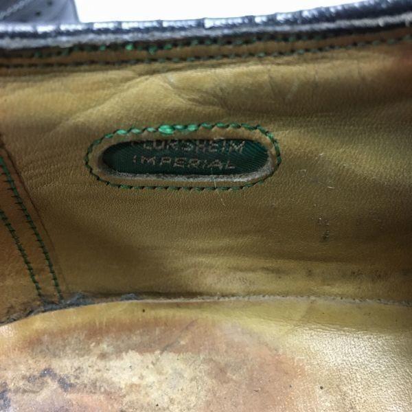 80s Vintage FLORSHEIM Kenmoor Wingtip Business Shoes Black Size Approx. 28.529.5(USED)