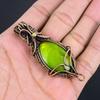 Green Flash Labradorite Pendant Gemstone Jewelry, 999 Copper Wire Wrapped Pendant, Handmade Jewelry Birthstone Pendant, Gift For Him
