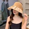 Topless Sun Protection Cap Bowknot Female Shell Hat Simple Foldable Visor Cap  Travel