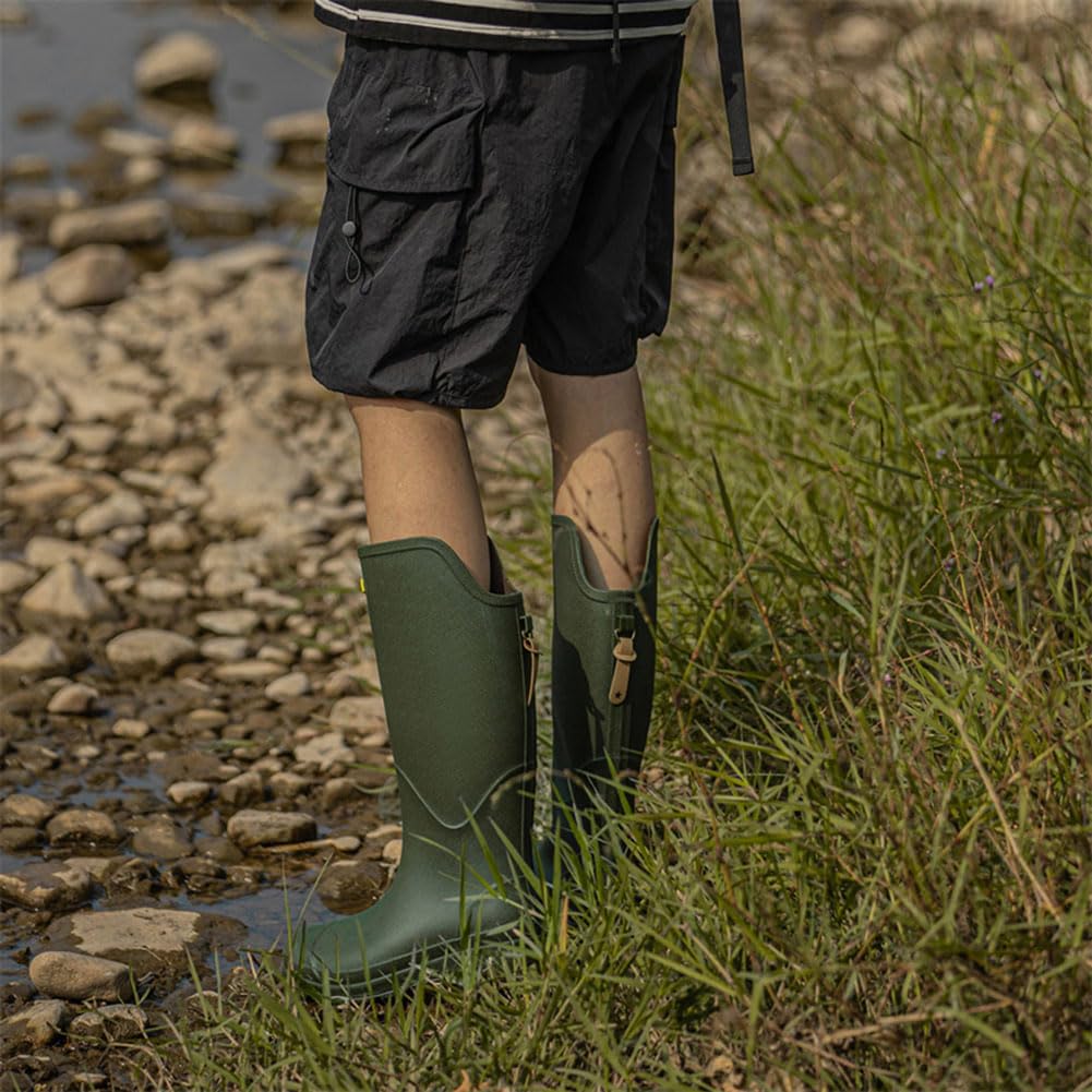 Rain Boots for Long Solid for Farm Easy To Walk Rainy Rainy Large Japanese Shoe Size [D.IIZOO] Men, Shoes, Color, Work, Gardening, In, Season, Days,
