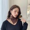 Knitted Button Fake Collar Pullover Scarf for Women's Korean Version Versatile High Neck Sweater Decoration Neck Protection Warm