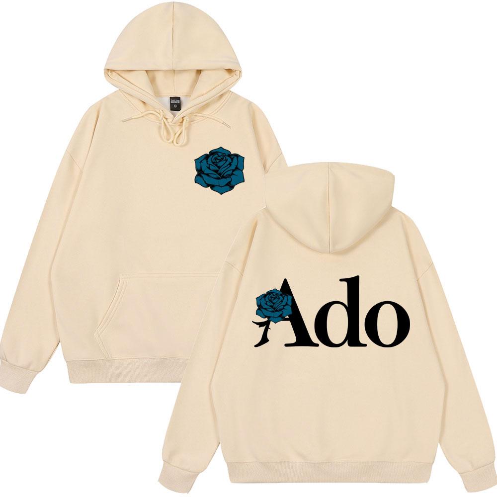 2025 Hot Sale Ado Blue Rose World Tour 2025 Hibana Hoodies Men Women Clothing Fashion Style Hooded Sweatshirts Casual Pullovers