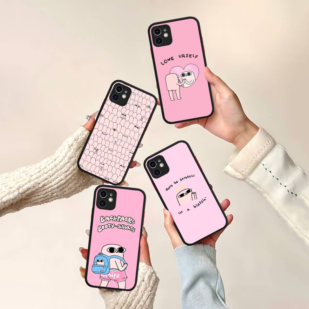 Ketnipz Cartoon Phone Case For IPhone 16 15 14 11 12 13 Pro Max Plus 12 XS Max Back Cover Matte Case