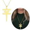 Geometric Necklaces Ornament with Flash Pendant Dainty Clavicle Chain Adornment