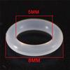 120Pcs Silicone Rubber Environmentally Friendly Transparent Silicone O-Ring Switch Dampeners White For Cherry Keyboard