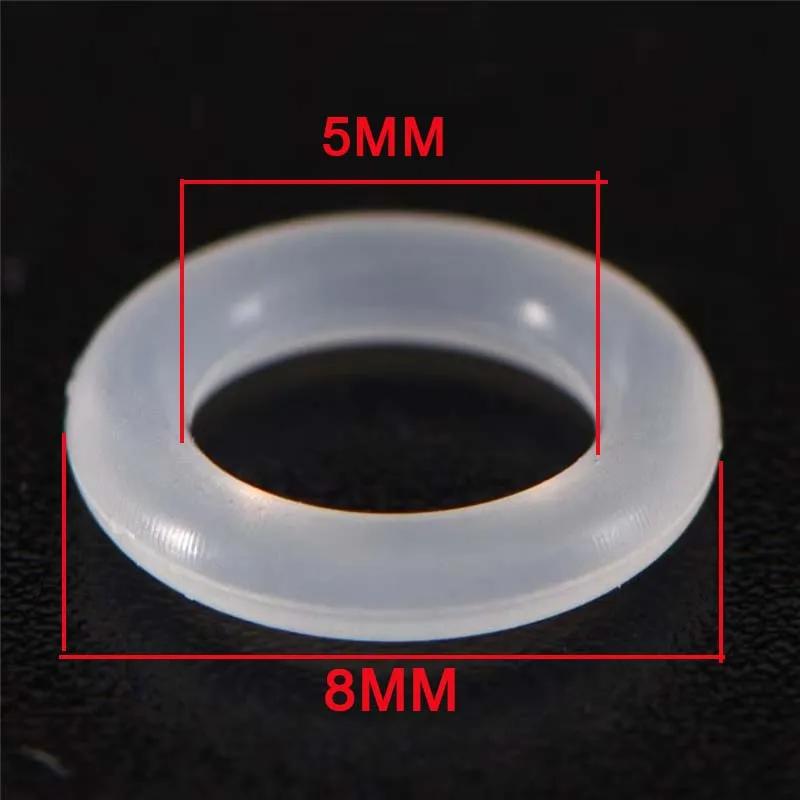 120Pcs Silicone Rubber Environmentally Friendly Transparent Silicone O-Ring Switch Dampeners White For Cherry Keyboard