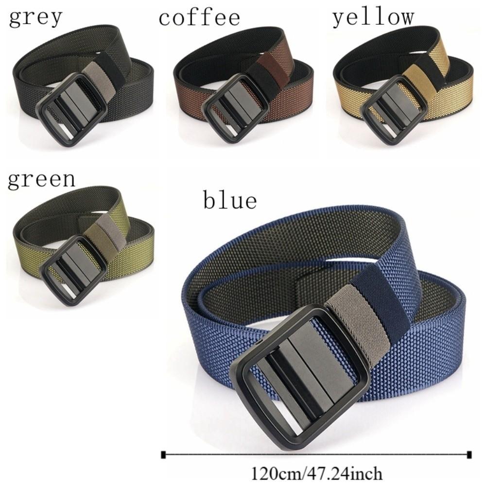 Practical Nylon Men Belt No Hole Design Soft Ratchet Belts Comfortable Classic Adjustable Web Belt Daily Wear