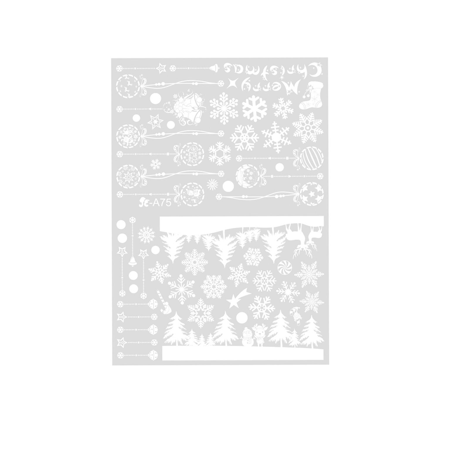 

Рождественская снежинка наклейка на стену Праздничная наклейка на стену One Size