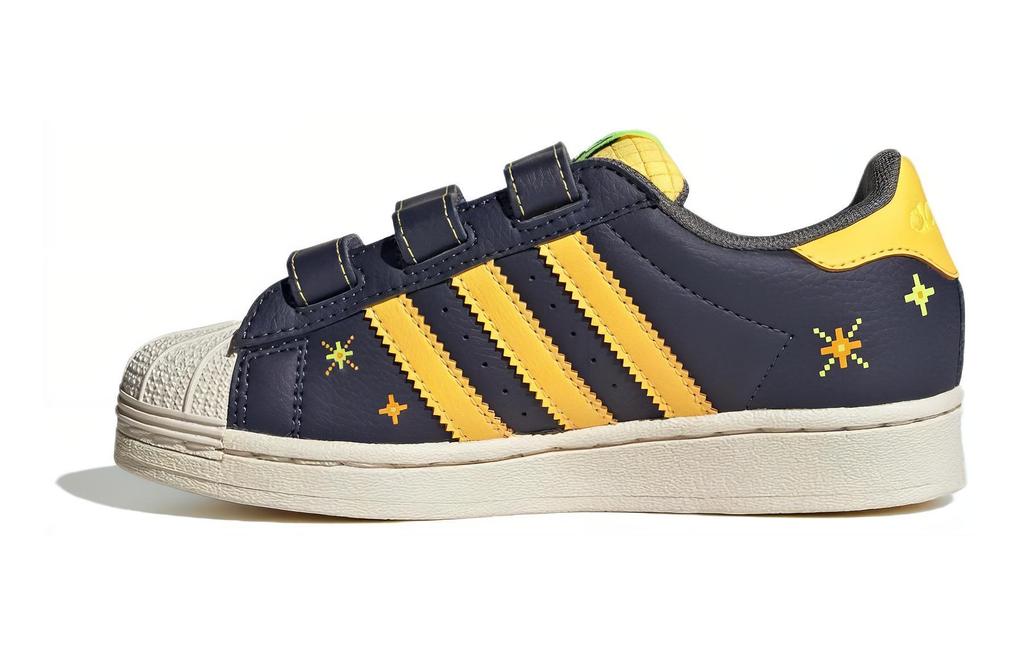 Adidas Originals SUPERSTAR COMFORT CLOSURE Cushioning Abrasion Resistant Breathable Low top Kids' Skateboarding Shoes IF4321