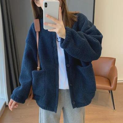 Dames High-End Imitatie Lamsvacht Jas met Polar Fleece - Herfst/Winter 2024