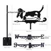 Weather Vane Ornament: Outdoor Wrought Iron Spray-Painted Roof Decoration Metal Craft