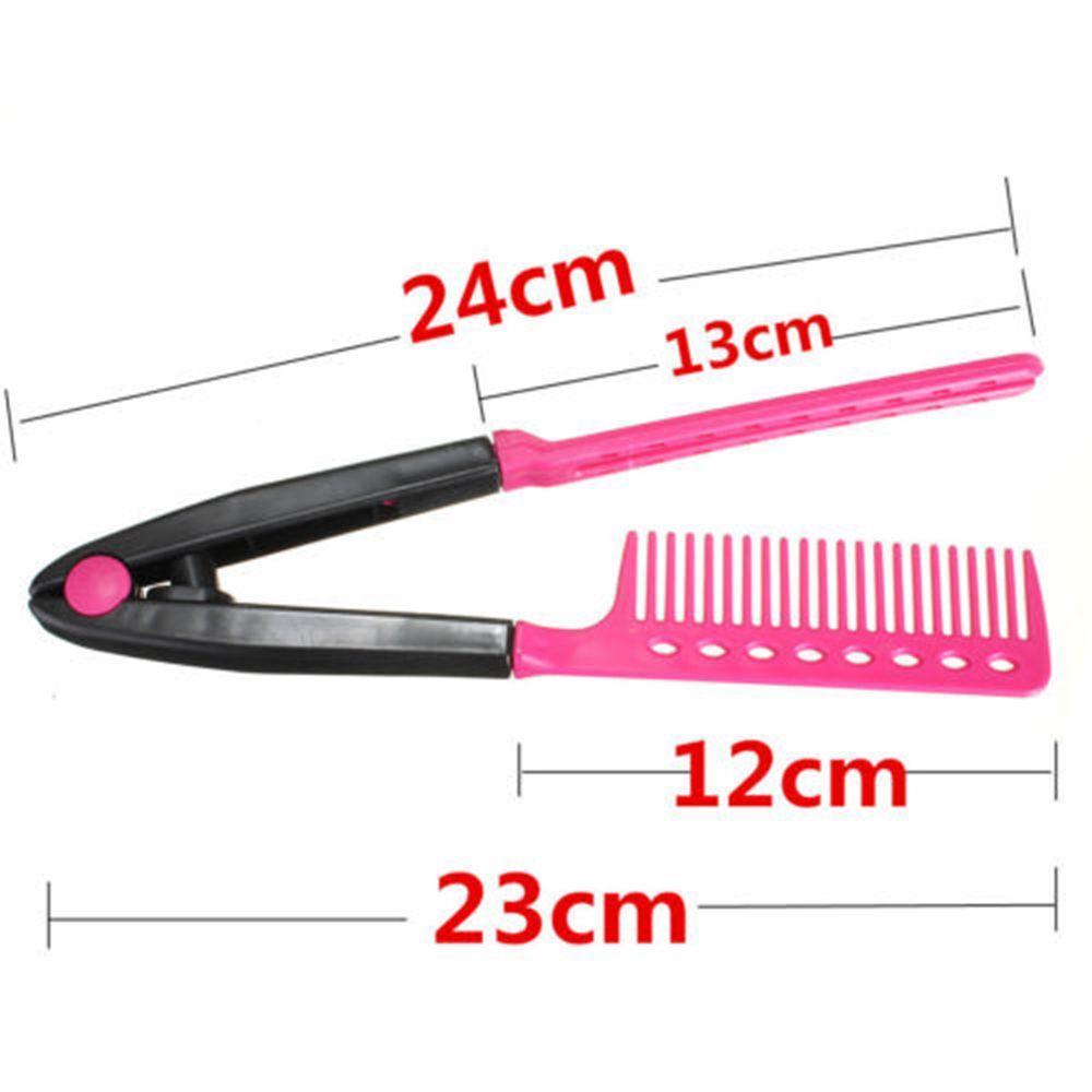 Straightener Hairdressing Salon Hair Washable Hair Solon Tools V Type Hair Straightener Comb Comb