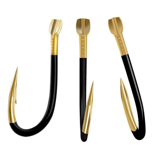 20 stk titan pigghåkrok orm fiskeutstyr agnholder Legert fiskeverktøy