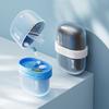 Double Layer 4 Grid Pill Case Lightproof Pill Storage Box Portable Pill Dispenser  for Travel