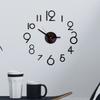 Diy Number Wall Clock 3d Mirror Sticker Modern Home Office Decor Decal Art