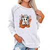 Women's Casual  Raglan O-neck Long Sleeve Halloween Print Top
