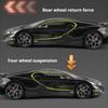 1:24 Tourbillon Atlantic Car Model Toy Wheel Steering Sound Light Pull Back Sports Cars Miniature Models Collecting Ornaments