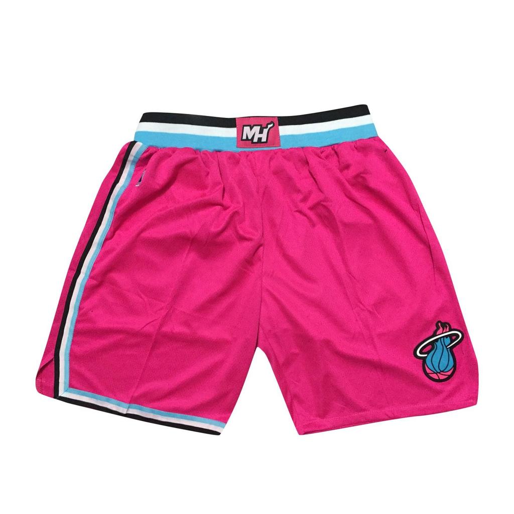 Heat Retro Embroidered Drawstring Cropped Basketball Shorts Training Shorts