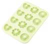 KAI Silicone Donut Pon De Heart DL6248 Heat-Resistant Mold, 12-Cavity, Ring, Wave, Design,