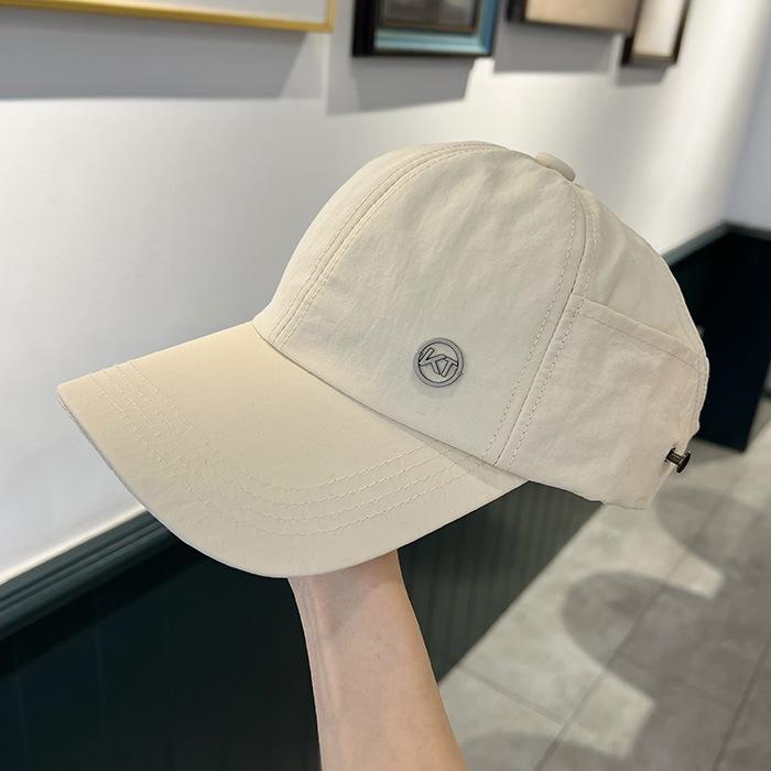Quick-dry baseball cap for women, summer fashion sun-protective hat, can be tied with a high ponytail, baseball cap, sports sun hat, and an open-top h