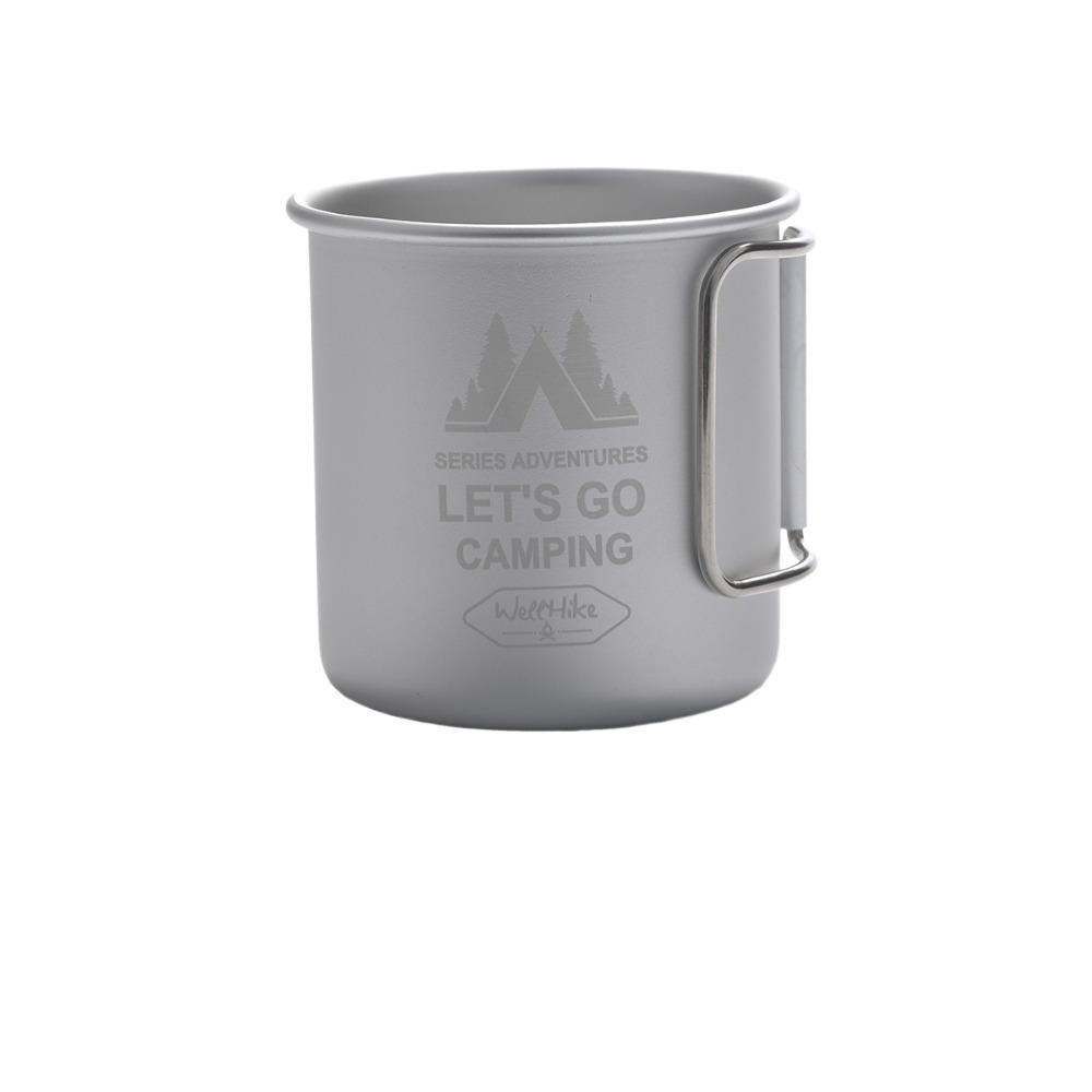 

300ML Camping Water Cup Aluminum Zinc Zinc Alloy Coffee Mug Portable Camping Mug Tea Beer серебряный