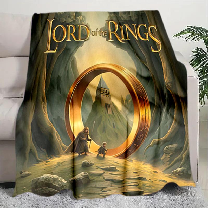1PC The Lord of the Rings blanket, all-season lightweight home office outdoor nap multifunctional blanket, Christmas gifts