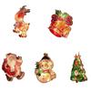 Living Room Wall Christmas Themed Flash Light Waterproof Lamp Battery Operated Home Office Hotel Decoration Holiday Ornament