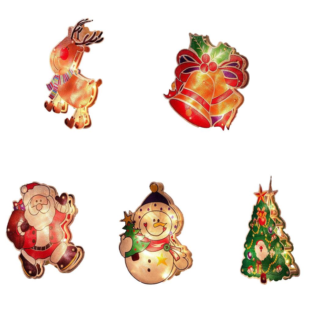 Living Room Wall Christmas Themed Flash Light Waterproof Lamp Battery Operated Home Office Hotel Decoration Holiday Ornament