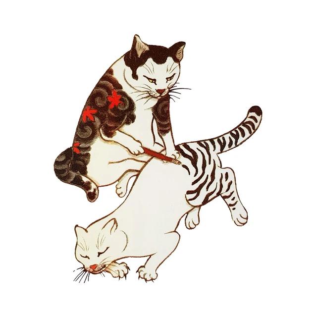 Samolepky na auto Horitomo Monmon Cat Osobnost Vinyl Decal Vodotěsná dekorace