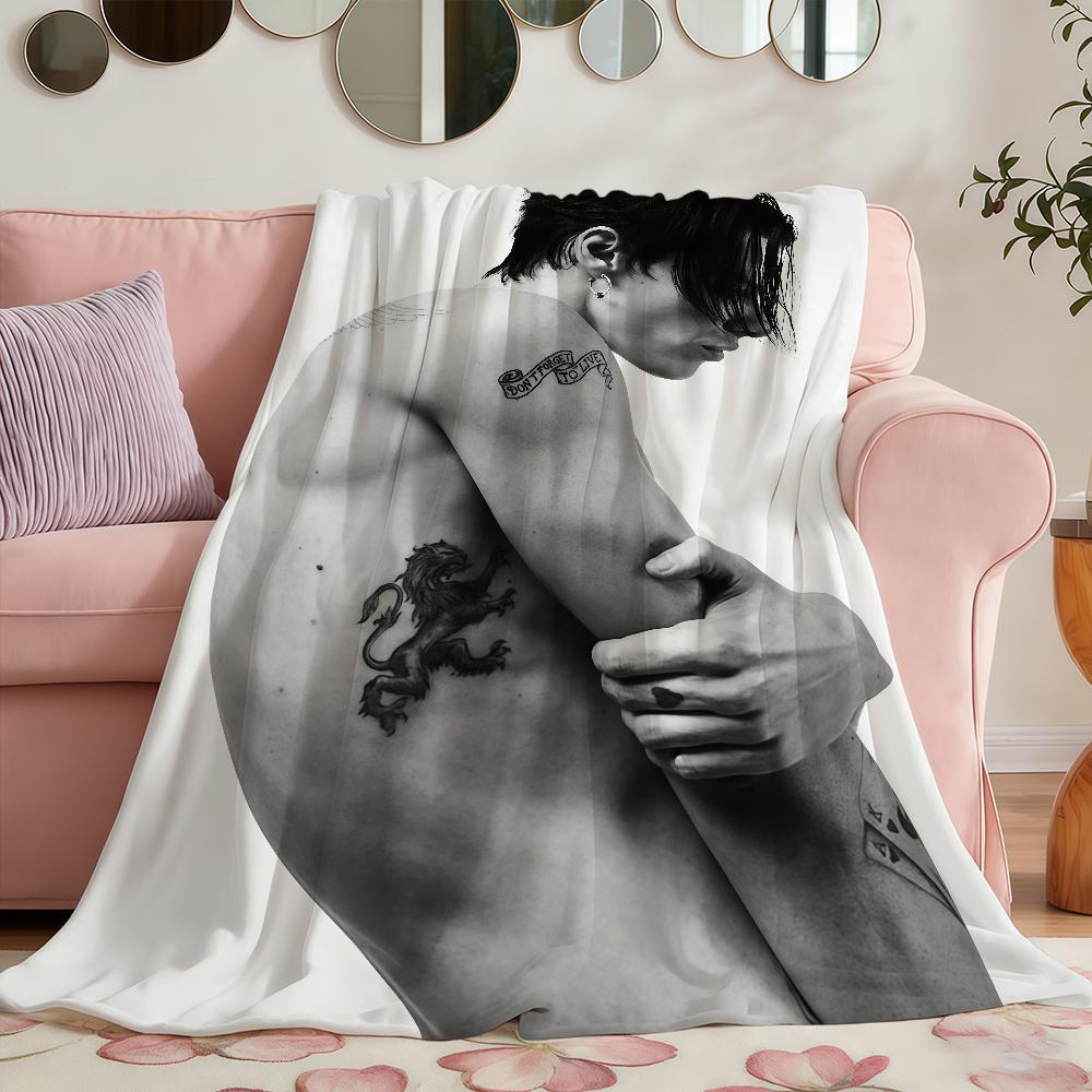 English Singer Y-YUNGBLUDS-ES Idols Blanket Soft Warm Furry Throw Super Kids Toys Bed Sofa Car Cradle