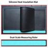 Multifunctional Silicone Repair Mat with Screw Fixing & Tool Storage Groove Welding Pad for Phone Laptop PC Motherboard Repair