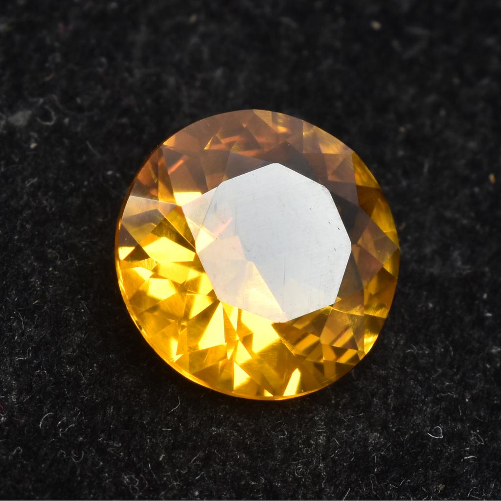 Round Cut 6.00 Ccrat NATURAL Sapphire CERTIFIED Stunning Yellow Loose Gemstone. SU-987