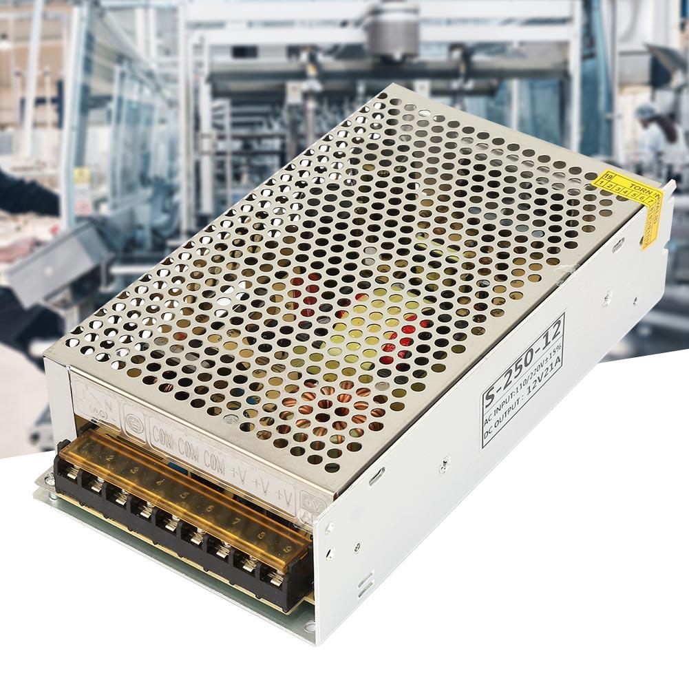 250W Regulated Switching Power Supply   LED Driver AC110V 220V 50Celsius60Hz Input   12V 21A