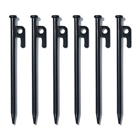 1/4/6Pcs 20/25/30/40CM Steel Tent Stake Heavy Duty Outdoor Hiking Camping Tent Tarp Canopy Windproof Ground Spike Nail Metal Tent Peg