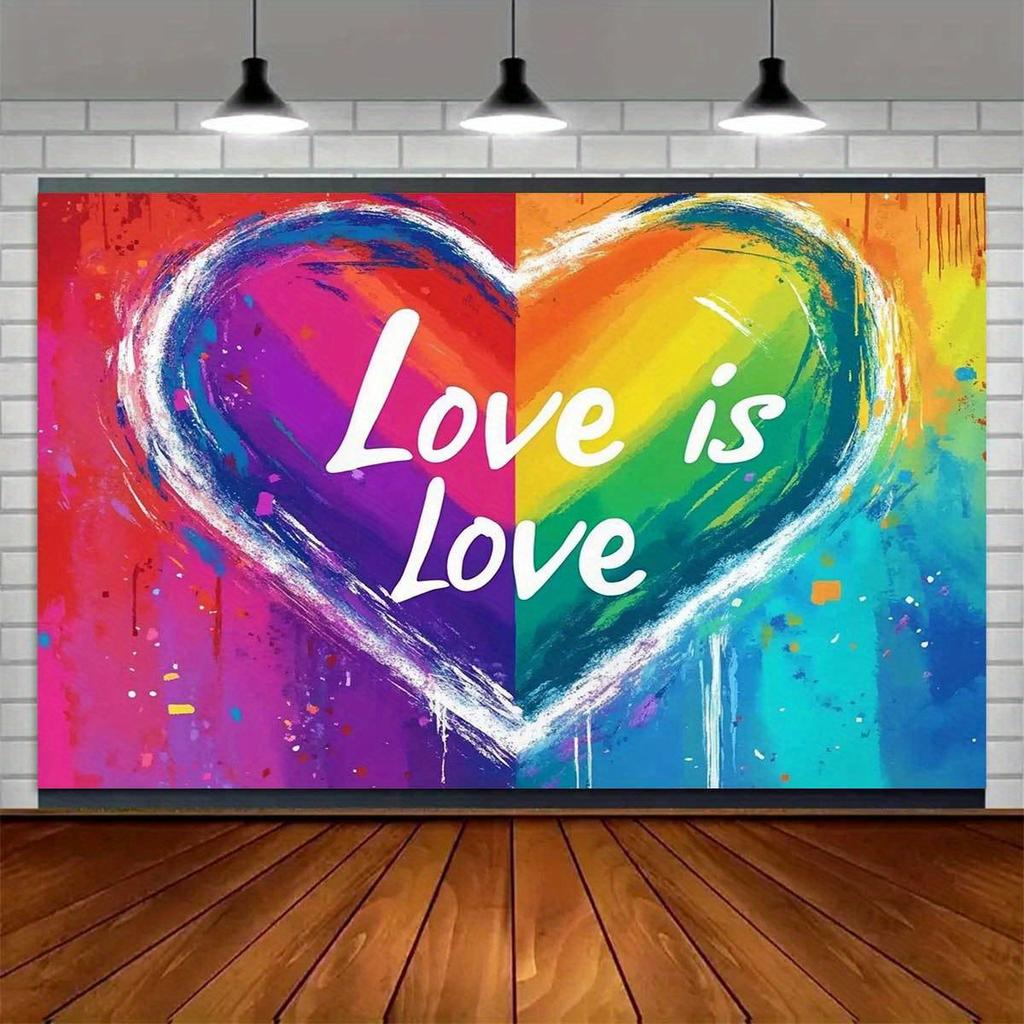 2D flat design, 1-piece love and warmth-themed background fabric, suitable for use as a background for party photos