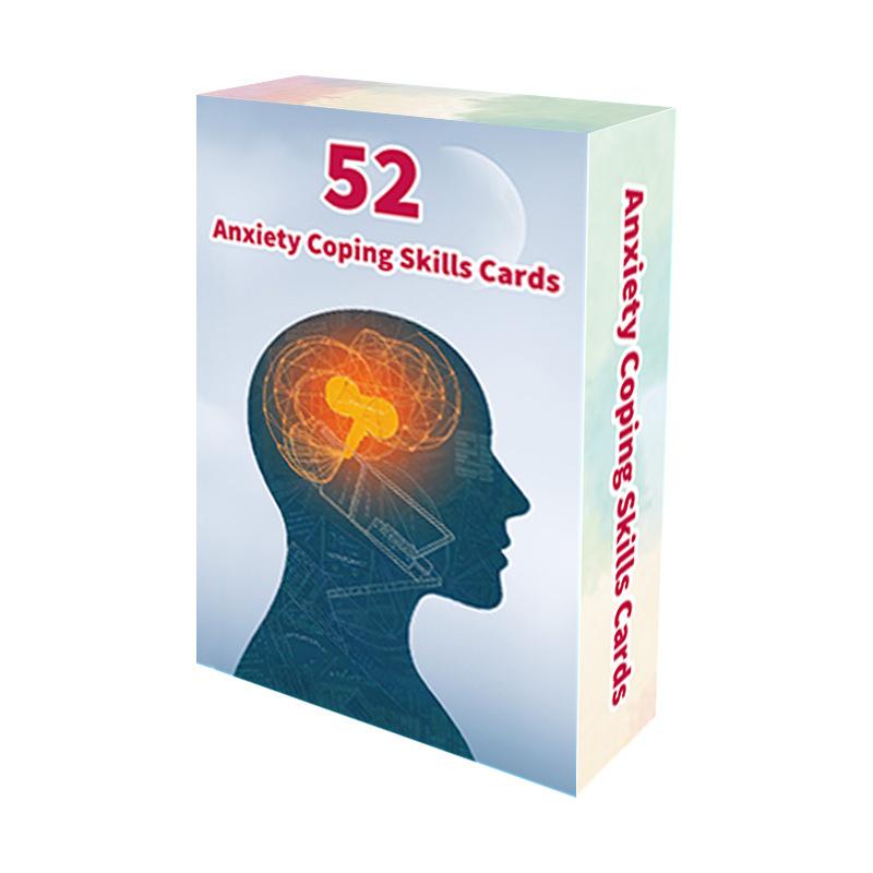 Pieces Anxiety Coping Skills Conversation Therapy Game Cards 52pcs