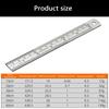 High Accuracy Steel Drawing Ruler with Double Scale System Metric Royal Etched Marks Easy To Use for Engineers