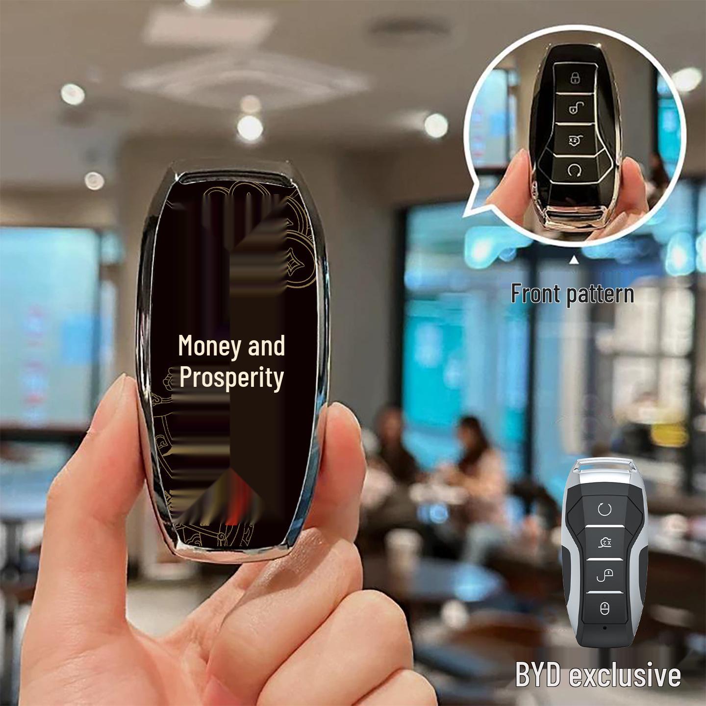 

BYD Tang DMI Key Cover for Seagull, Qin L, Han, Song Plus, Dolphin, Destroyer, Seal, Yuan